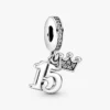15th Birthday Dangle Charm aus Sterlingsilber 15th Birthday Dangle Charm aus Sterlingsilber