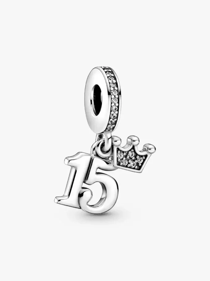 15th Birthday Dangle Charm aus Sterlingsilber 15th Birthday Dangle Charm aus Sterlingsilber