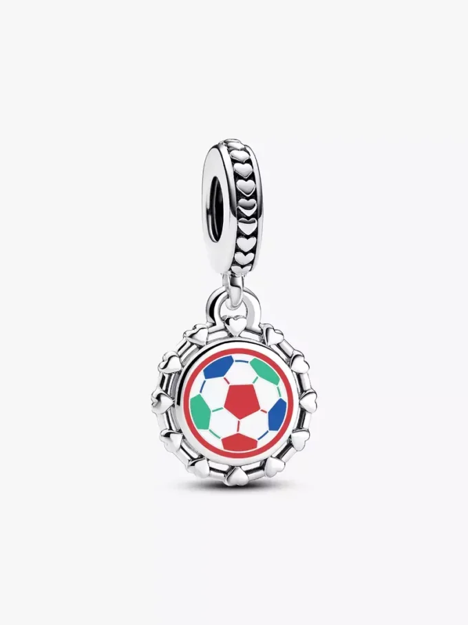 2026 Fußball-Dangle Charm aus Sterlingsilber 2026 Fußball-Dangle Charm aus Sterlingsilber