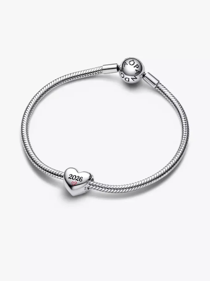 2026 Herz-Charm aus Sterlingsilber 2026 Herz-Charm aus Sterlingsilber