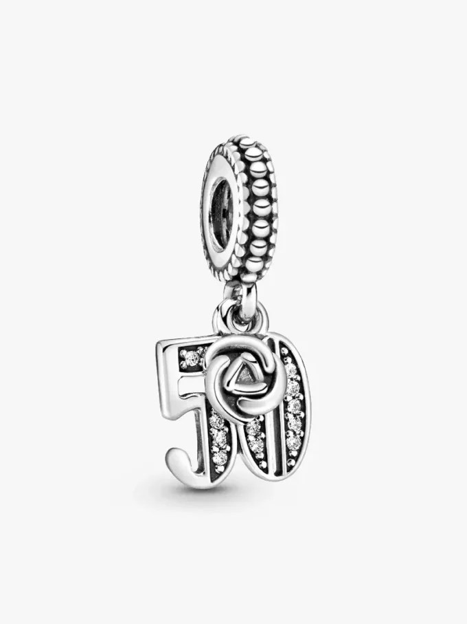 50-jähriges Jubiläum – Dangle Charm aus Sterlingsilber 50-jähriges Jubiläum – Dangle Charm aus Sterlingsilber