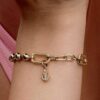 Anchor Mini Dangle Charm – 14 Karat vergoldet