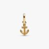 Anchor Mini Dangle Charm – 14 Karat vergoldet