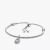 April Eternity Circle Dangle Charm Armband-Set, 2er-Set