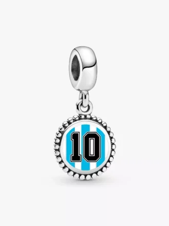 Argentinien #10 Fußball-Charm aus Sterlingsilber