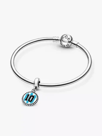 Argentinien #10 Fußball-Charm aus Sterlingsilber