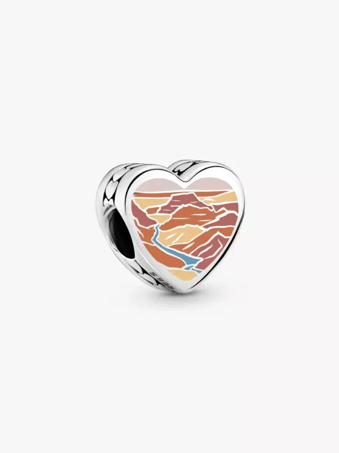 Arizona-Herz-Charm aus Sterlingsilber