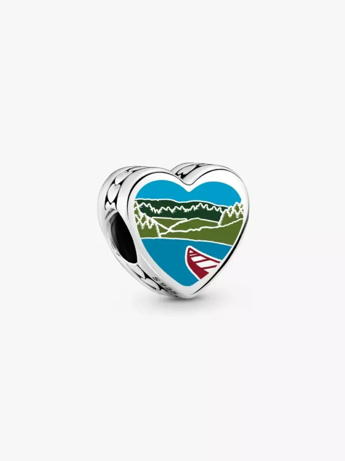 Arkansas-Herz-Charm aus Sterlingsilber Arkansas-Herz-Charm aus Sterlingsilber