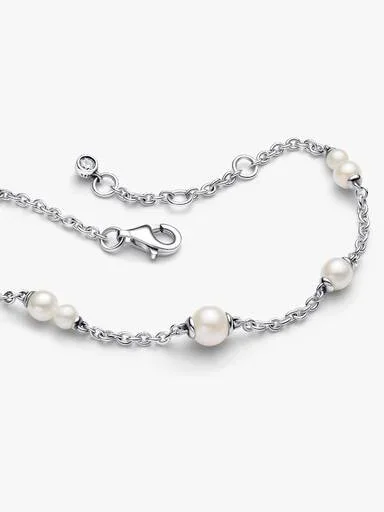 Armband mit behandelten Süßwasser-Zuchtperlen – Sterlingsilber Armband mit behandelten Süßwasser-Zuchtperlen – Sterlingsilber