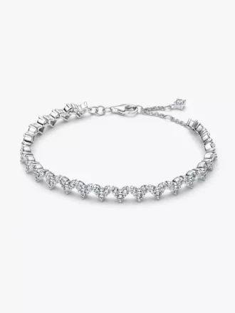 Armband mit dreifachem Steinherz aus Sterlingsilber