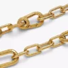 Armband mit feiner Gliederkette, 14-karätig vergoldet