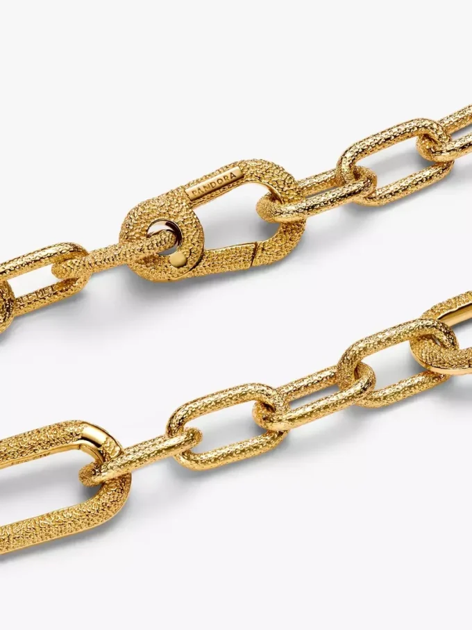 Armband mit feiner Gliederkette, 14-karätig vergoldet