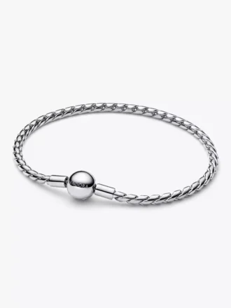 Armband mit Flügelkette und rundem Verschluss aus Sterlingsilber