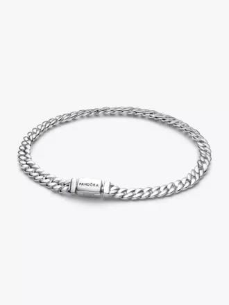 Armband mit kubanischer Kette aus Sterlingsilber