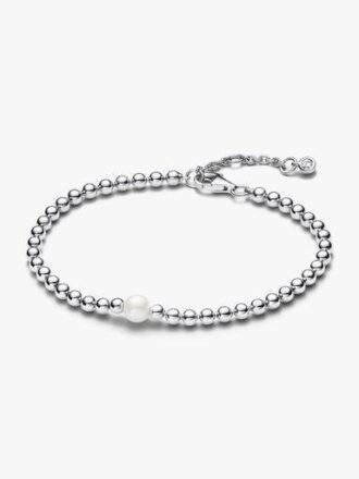 Armbänder aus behandelten Süßwasser-Zuchtperlen und Perlen – Sterlingsilber