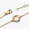 Armbänder mit organisch geformtem Pavé-Kreis und behandelter Süßwasserzuchtperle, 14-karätige Vergoldung