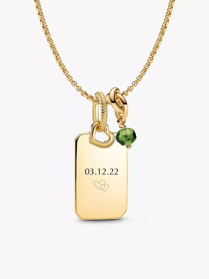 August-Set mit gravierbaren Dangle Charms, 3er-Set August-Set mit gravierbaren Dangle Charms, 3er-Set
