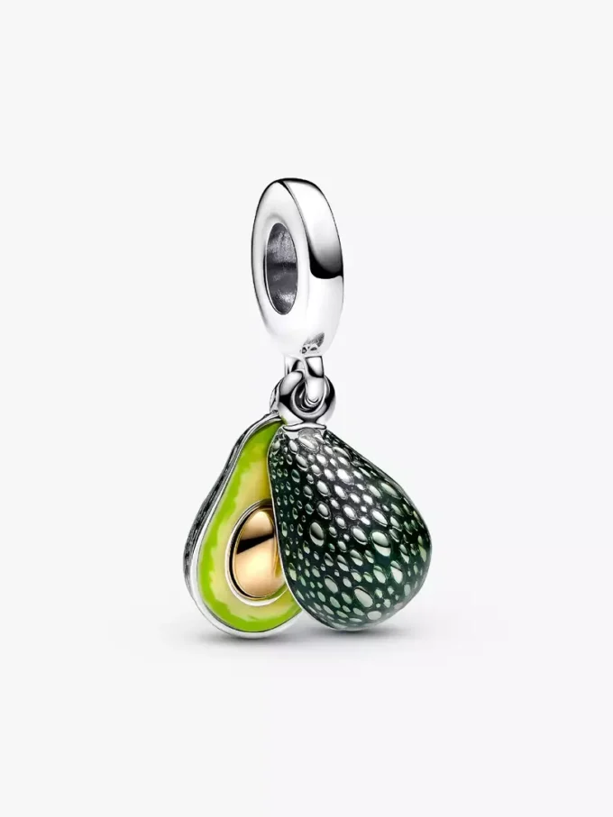 Avocado-Dangle-Charm-Set mit Halskette 2 Stück