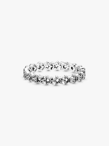 Band of Asymmetric Stars Ring – Sterlingsilber Band of Asymmetric Stars Ring – Sterlingsilber