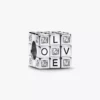 Beweglicher Spielzeugwürfel-Charm aus Sterlingsilber Beweglicher Spielzeugwürfel-Charm aus Sterlingsilber