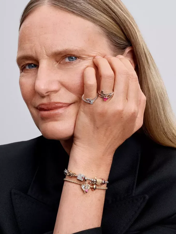 Handgeschriebener Love-Charm, 14 Karat vergoldet