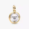 Bienenmedaillon-Charm aus Sterlingsilber, 14-karätig vergoldet Bienenmedaillon-Charm aus Sterlingsilber, 14-karätig vergoldet