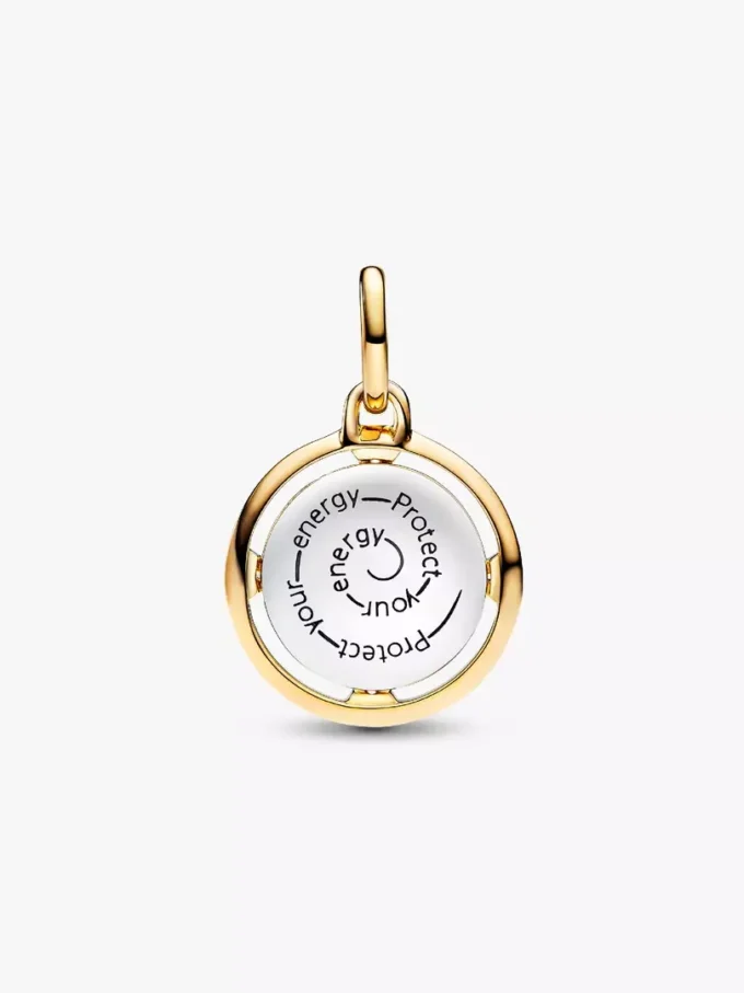 Bienenmedaillon-Charm aus Sterlingsilber, 14-karätig vergoldet Bienenmedaillon-Charm aus Sterlingsilber, 14-karätig vergoldet