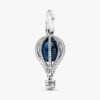 Blauer Heißluftballon-Reise-Charm – Sterlingsilber Blauer Heißluftballon-Reise-Charm – Sterlingsilber