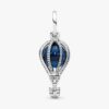 Blauer Heißluftballon-Reise-Charm – Sterlingsilber Blauer Heißluftballon-Reise-Charm – Sterlingsilber