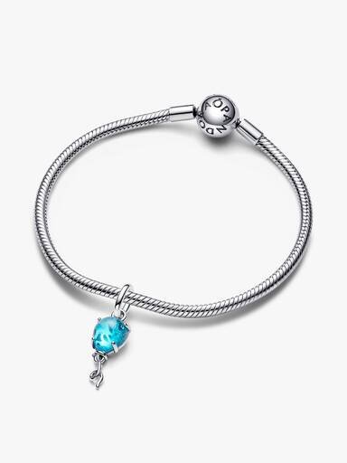 Blauer Murano Glass Dangle Charm – Sterlingsilber Blauer Murano Glass Dangle Charm – Sterlingsilber