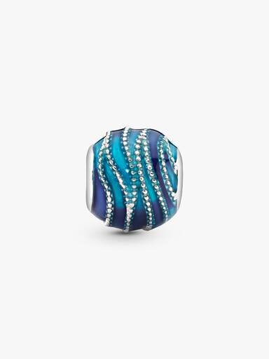 Blue Wave Charm – Sterlingsilber Blue Wave Charm – Sterlingsilber