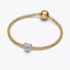 Bridgerton-Charm mit Waben- und Bienenherz-Motiv, Sterlingsilber, 14 Karat vergoldet Bridgerton-Charm mit Waben- und Bienenherz-Motiv, Sterlingsilber, 14 Karat vergoldet