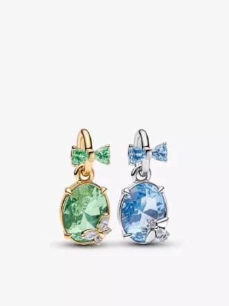 Bridgerton Schmetterling & Biene – teilbarer Dangle Charm aus Sterlingsilber, 14-karätig vergoldet