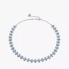 Bridgerton-Halskette mit blauer Schleife aus Sterlingsilber Bridgerton-Halskette mit blauer Schleife aus Sterlingsilber
