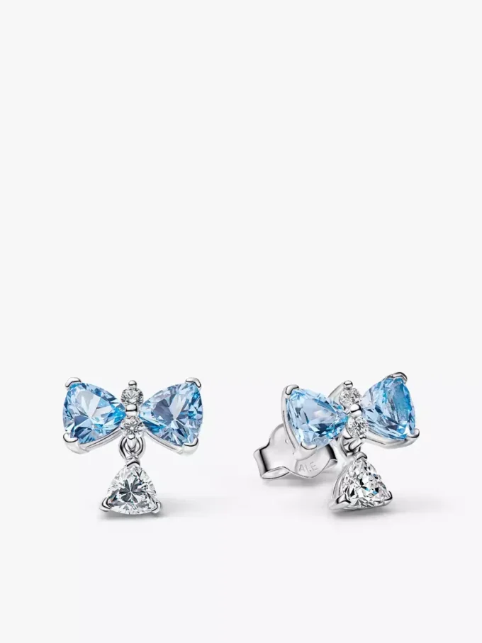 Bridgerton-Schmuckset mit blauer Schleife, 2er-Set