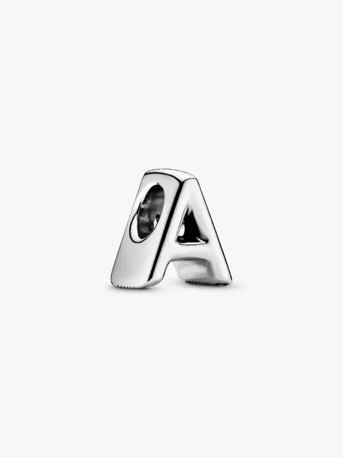Buchstabe A Alphabet-Charm aus Sterlingsilber Buchstabe A Alphabet-Charm aus Sterlingsilber