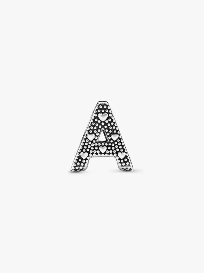 Buchstabe A Alphabet-Charm aus Sterlingsilber Buchstabe A Alphabet-Charm aus Sterlingsilber