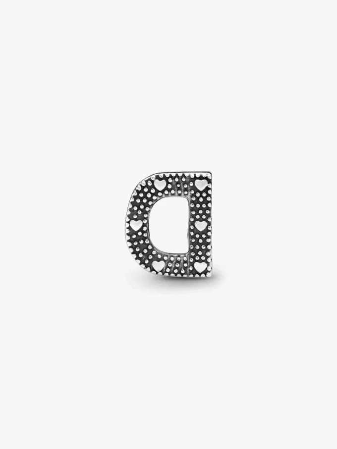 Buchstabe D Alphabet-Charm aus Sterlingsilber Buchstabe D Alphabet-Charm aus Sterlingsilber