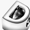 Buchstabe D Alphabet-Charm aus Sterlingsilber Buchstabe D Alphabet-Charm aus Sterlingsilber