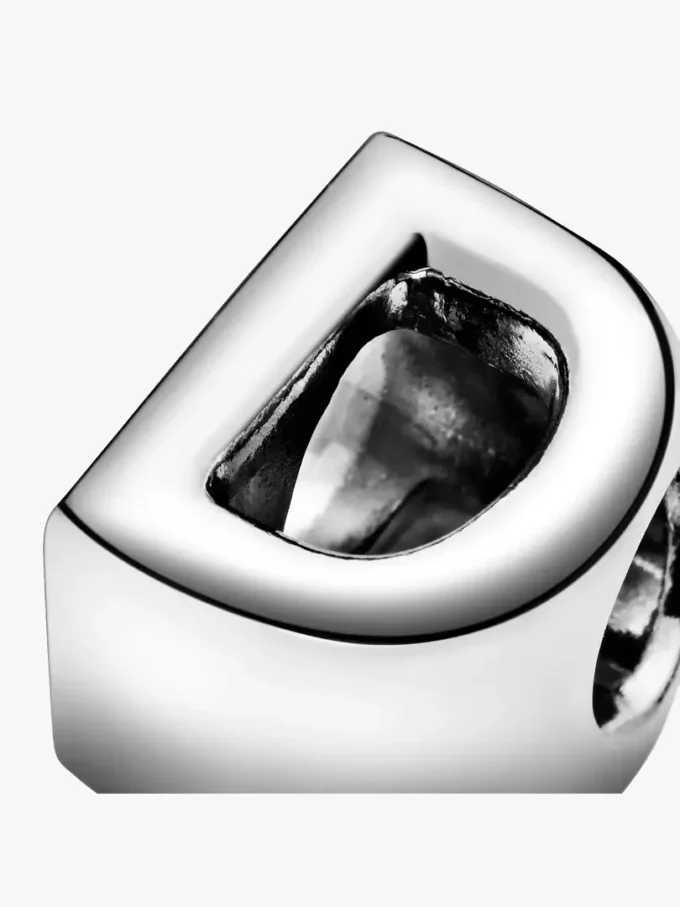 Buchstabe D Alphabet-Charm aus Sterlingsilber Buchstabe D Alphabet-Charm aus Sterlingsilber