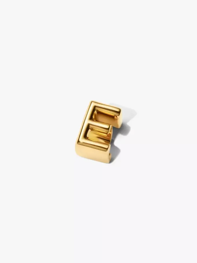 Buchstabe E als Alphabet-Charm, 14 Karat vergoldet Buchstabe E als Alphabet-Charm, 14 Karat vergoldet