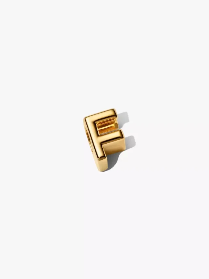 Buchstabe F als Alphabet-Charm, 14 Karat vergoldet Buchstabe F als Alphabet-Charm, 14 Karat vergoldet
