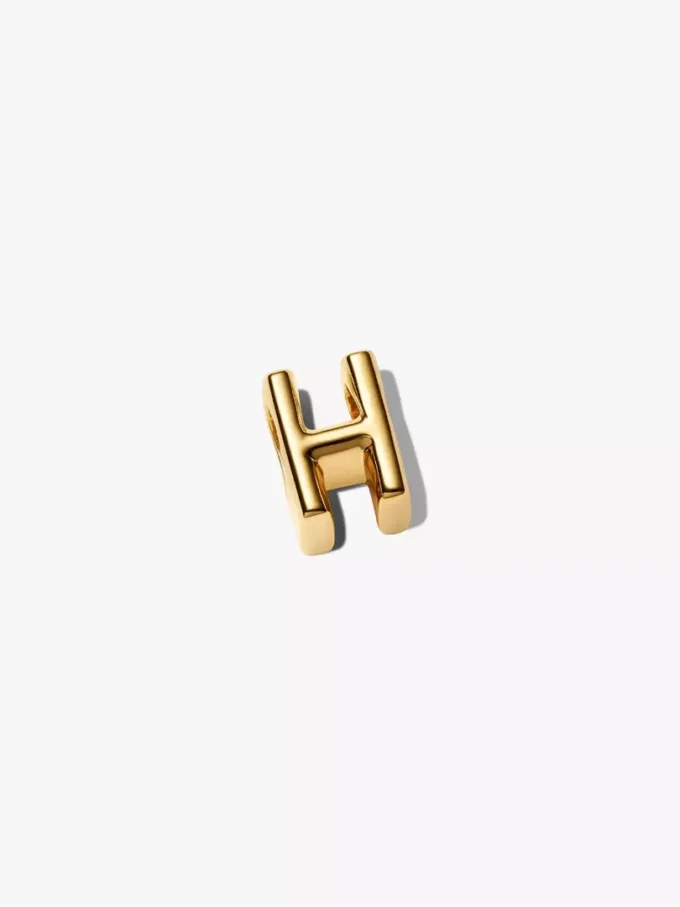 Buchstabe H Alphabet-Charm, 14 Karat vergoldet Buchstabe H Alphabet-Charm, 14 Karat vergoldet