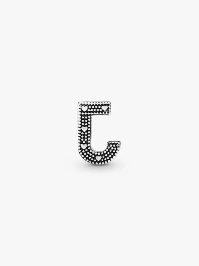 Buchstabe J Alphabet-Charm aus Sterlingsilber Buchstabe J Alphabet-Charm aus Sterlingsilber