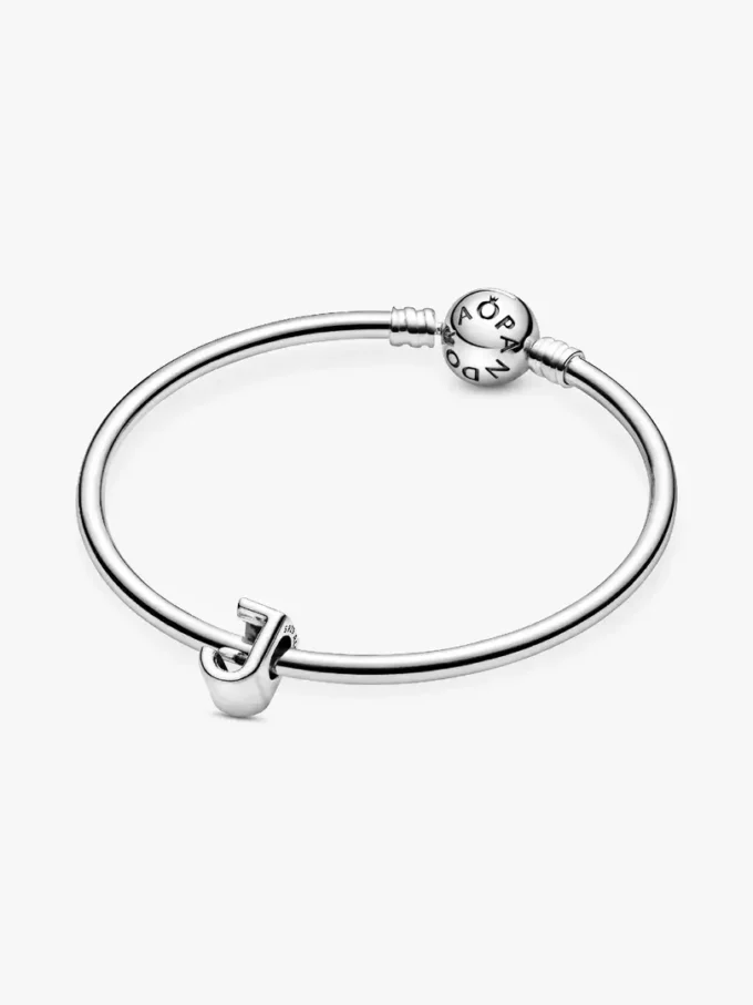 Buchstabe J Alphabet-Charm aus Sterlingsilber Buchstabe J Alphabet-Charm aus Sterlingsilber