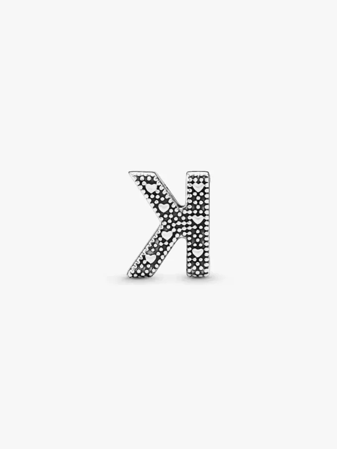 Buchstabe K Alphabet-Charm aus Sterlingsilber Buchstabe K Alphabet-Charm aus Sterlingsilber