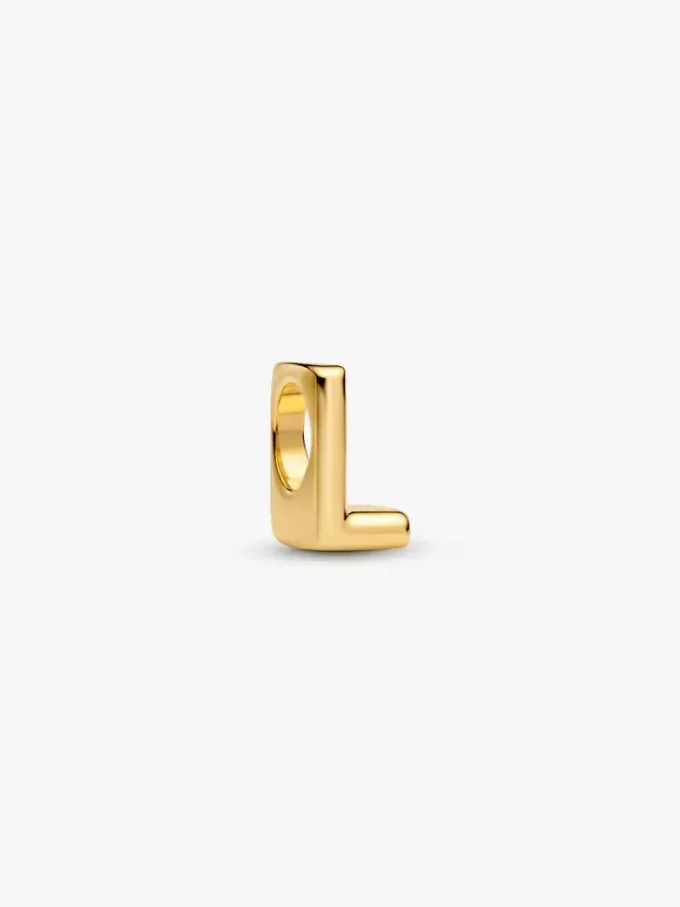Halskette mit Buchstaben-L-Charm, 2 Stück