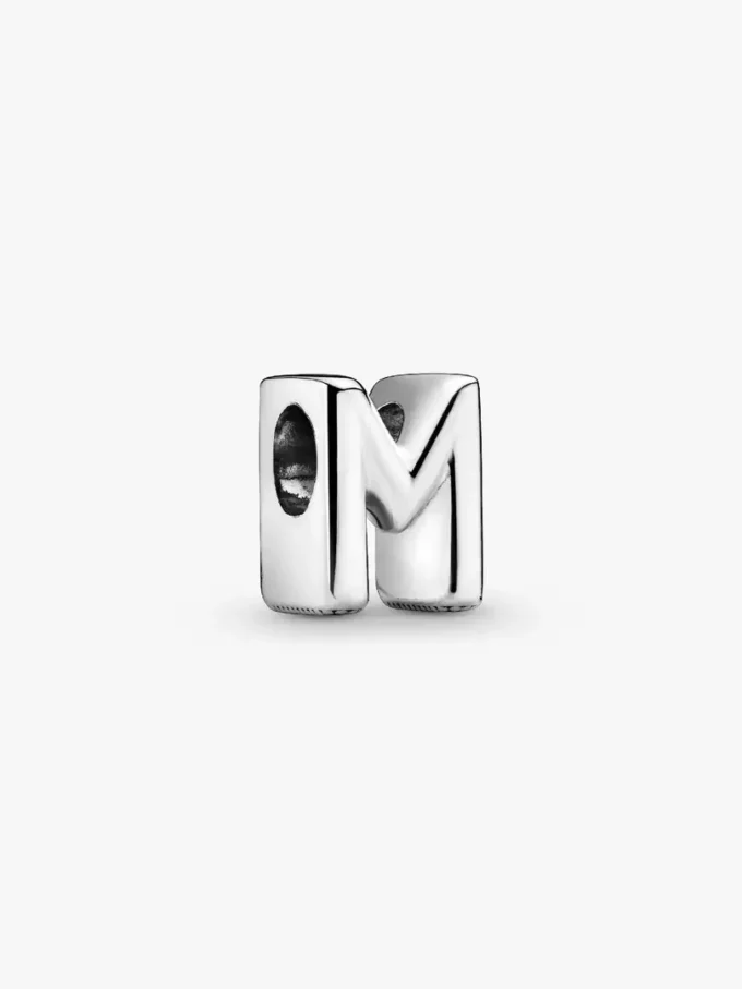 Buchstabe M Alphabet-Charm aus Sterlingsilber Buchstabe M Alphabet-Charm aus Sterlingsilber