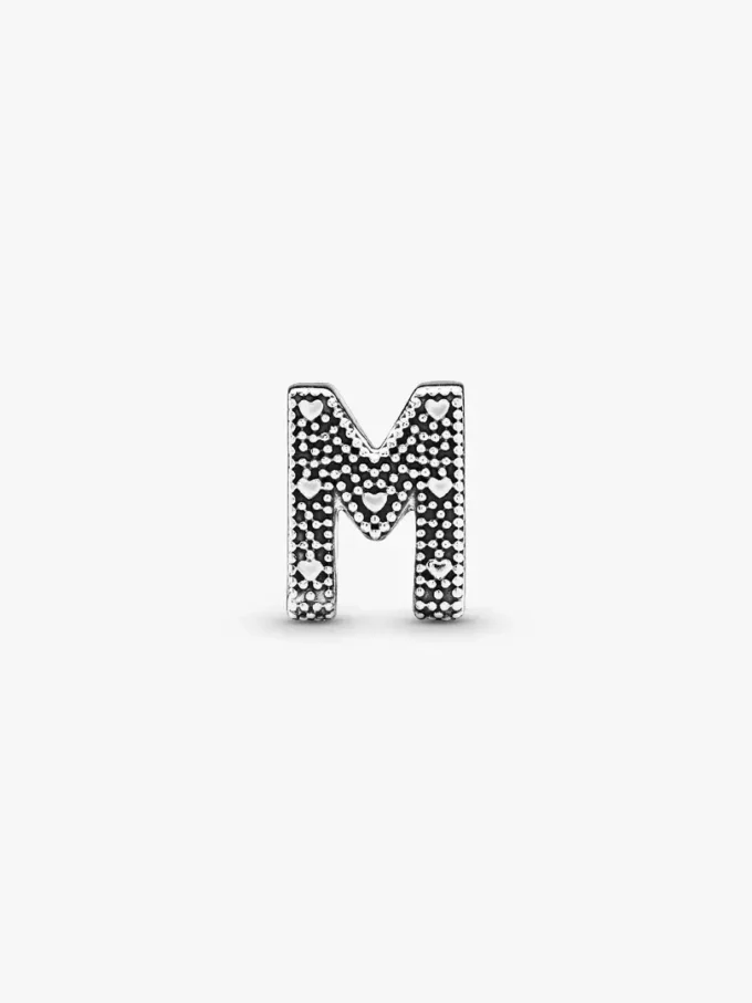 Buchstabe M Alphabet-Charm aus Sterlingsilber Buchstabe M Alphabet-Charm aus Sterlingsilber