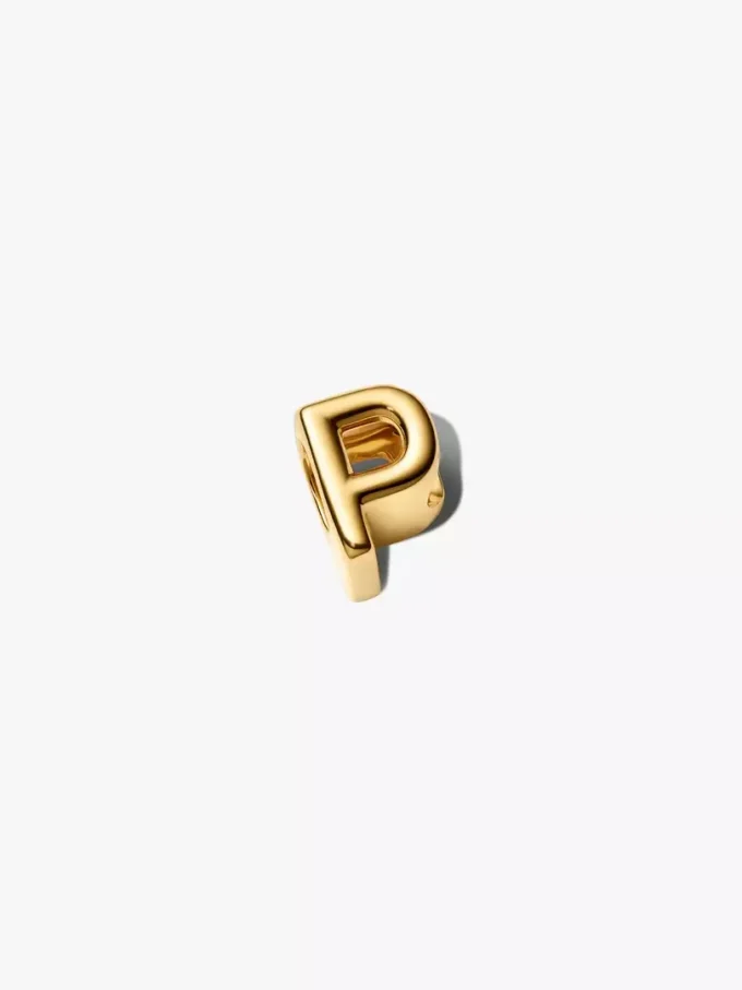 Buchstabe P Alphabet-Charm, 14 Karat vergoldet Buchstabe P Alphabet-Charm, 14 Karat vergoldet